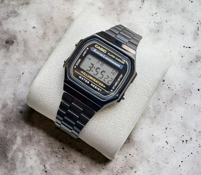 Prime Go - Classic Silver Metallic Digital Watch