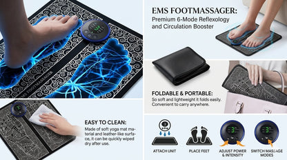 Prime Go PulseRelief - Smart EMS Foot massager Mat