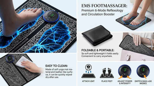 Prime Go PulseRelief - Smart EMS Foot massager Mat