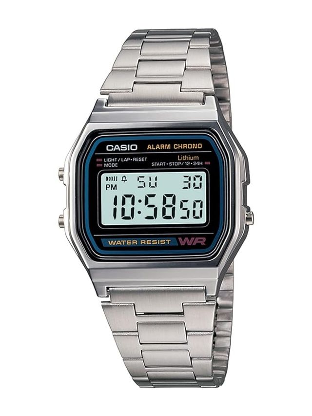 Prime Go - Classic Silver Metallic Digital Watch